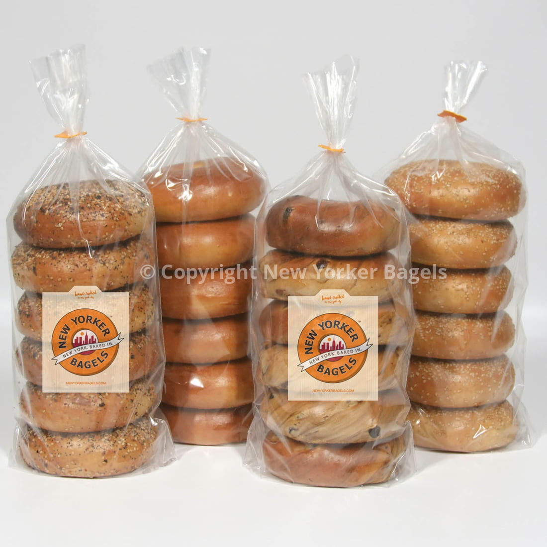 The New Yorker, 2 Dozen Classic NYC Bagels, 4 Varieties, Fresh Hand-Rolled