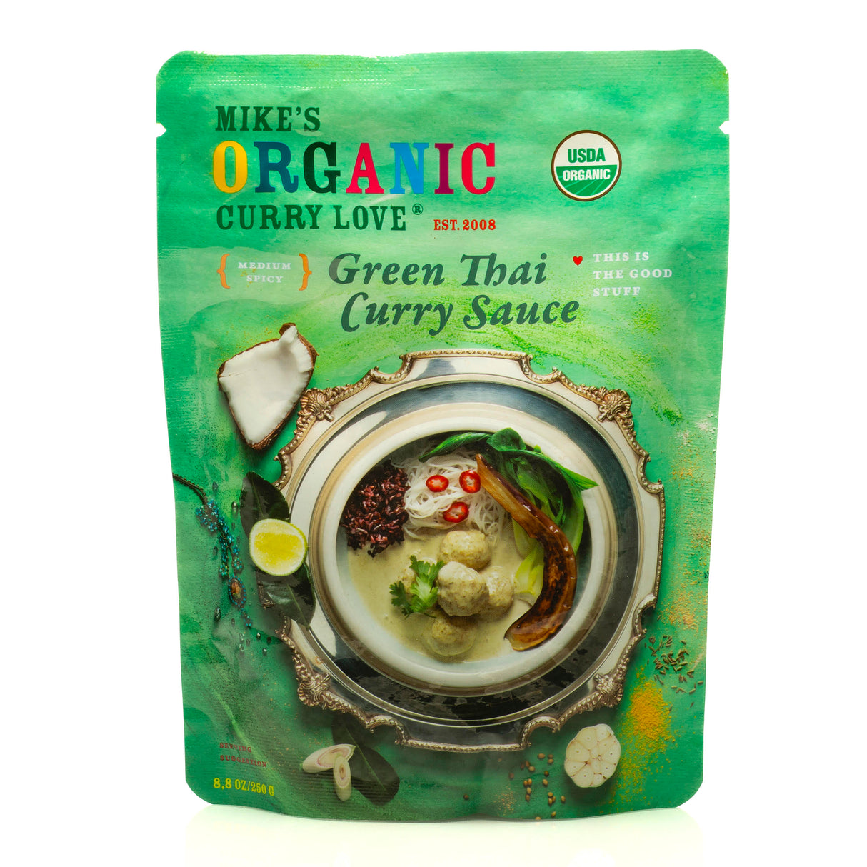 Mike's Organic Thai Style Green Curry Paste - 2.8 Oz (Pack of 6) - Cozy Farm