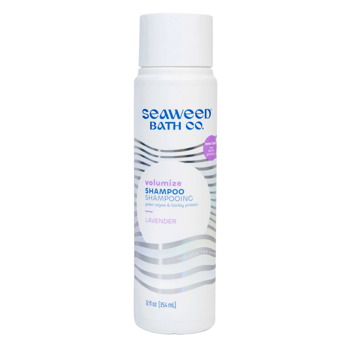 The Seaweed Bath Co Champú voluminizador de lavanda para cabello más lleno y flexible (12 onzas líquidas)