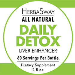 HerbaSway Daily Detox Liver Support Supplement, 2 fl oz