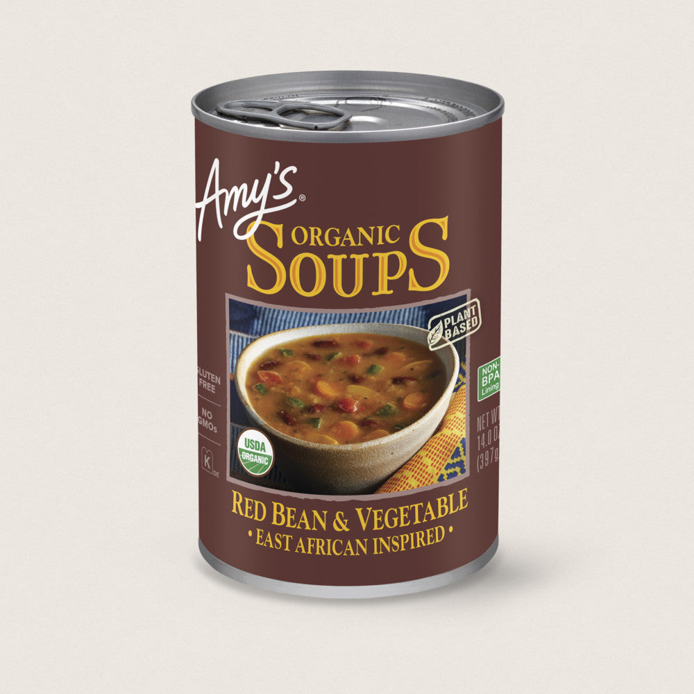 Amy's Red Bean Vegetable Soup, 12 - 14 Oz Cans - Cozy Farm