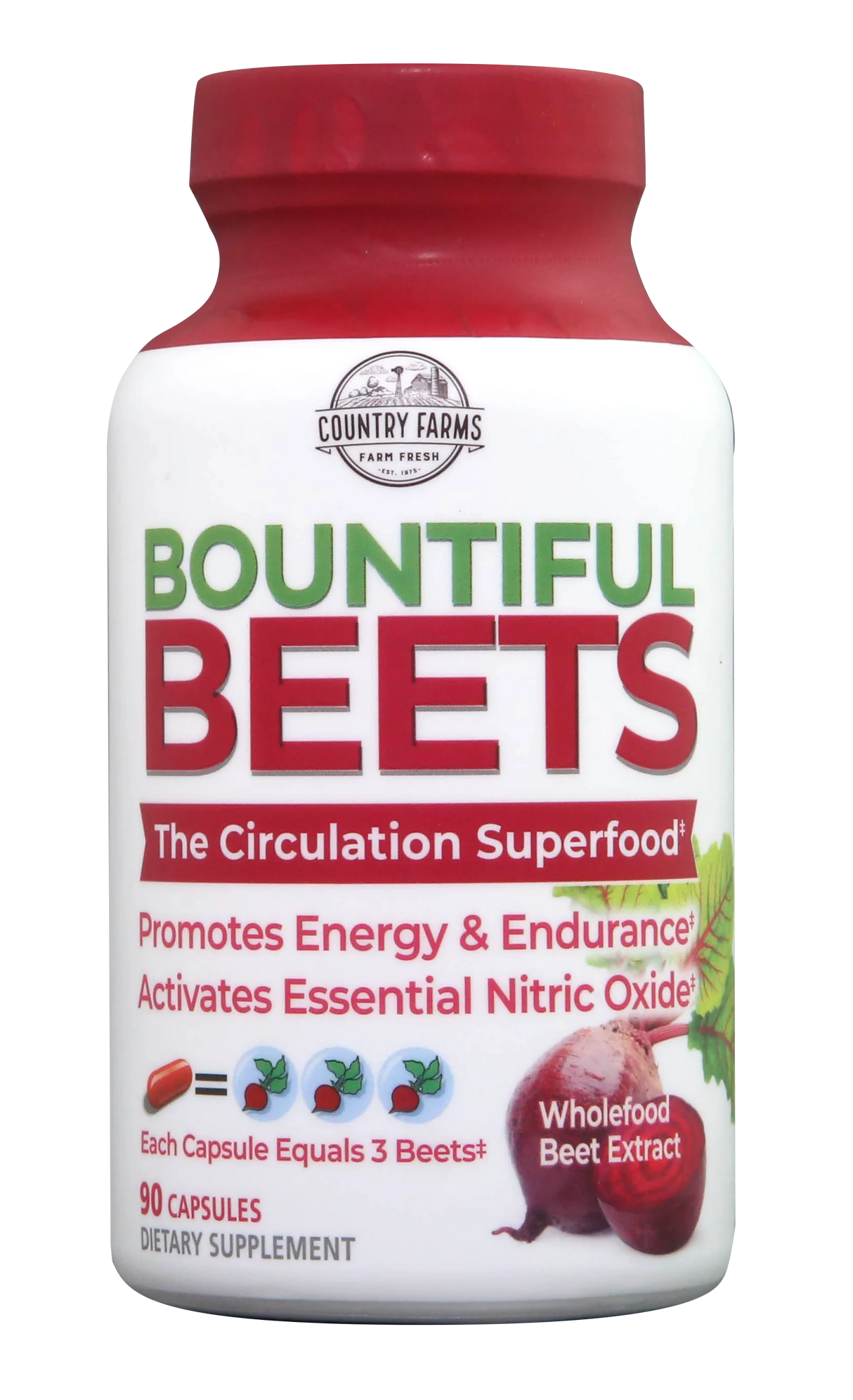 Country Farms Bountiful Beet 90 Capsules - Cozy Farm