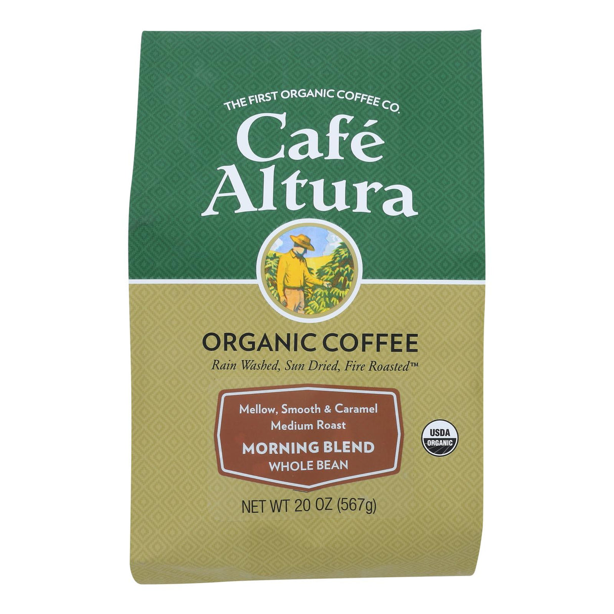Cafe Altura Morning Blend Light Roast Organic 1.25 Lb. Bag - 6 Pack - Cozy Farm