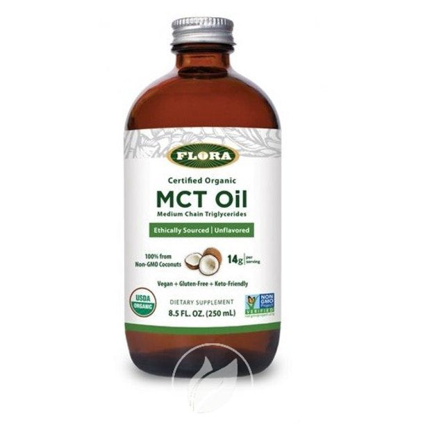 Flora Certified Organic MCT Oil, 8.5 Fl Oz - Cozy Farm