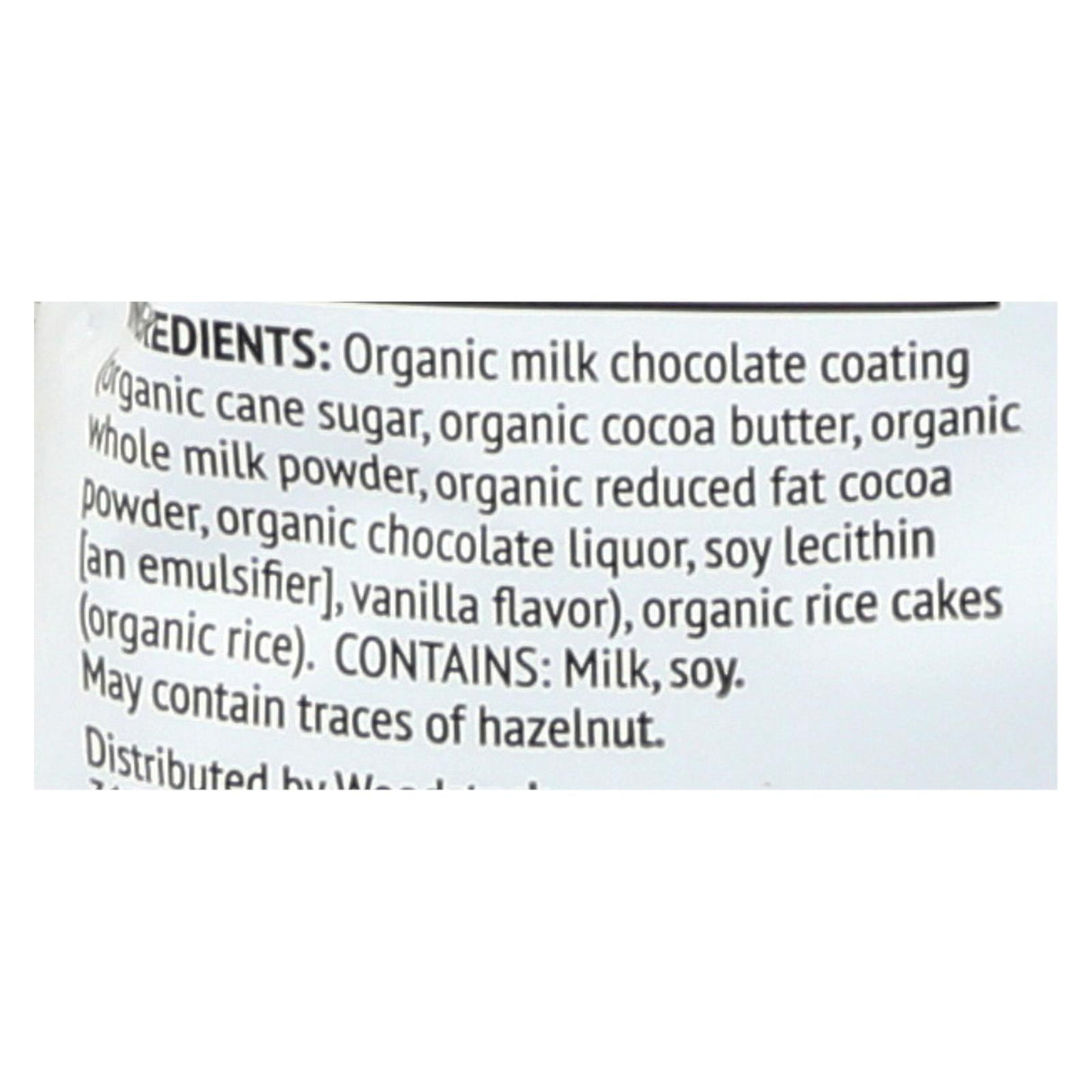 Woodstock Organic Milk Chocolate Rice Bites - 2.1 Oz (Pack of 8) - Cozy Farm