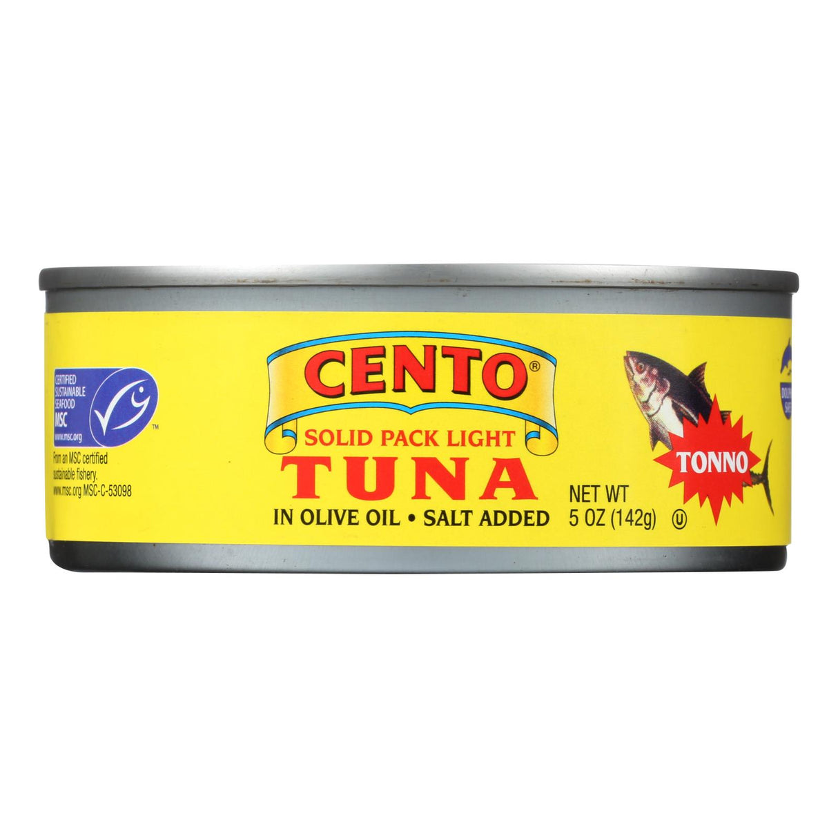 Cento Solid Pack Light Tuna - Cento Tonno - 5 Oz., Case of 24 - Cozy Farm