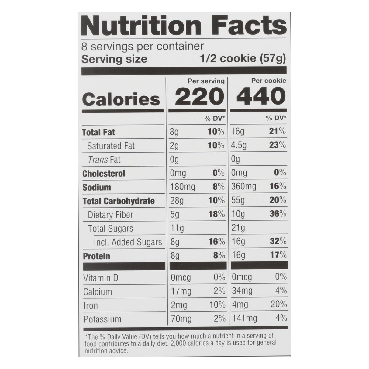 Lenny & Larry's Complete Cookie, Peanut Butter Chocolate Chip, 4 Oz (Case of 12) - Cozy Farm