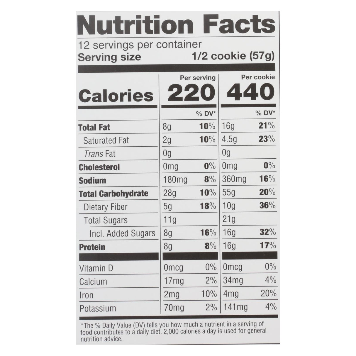 Lenny & Larry's Complete Cookie, Peanut Butter Chocolate Chip, 4 Oz (Case of 12) - Cozy Farm