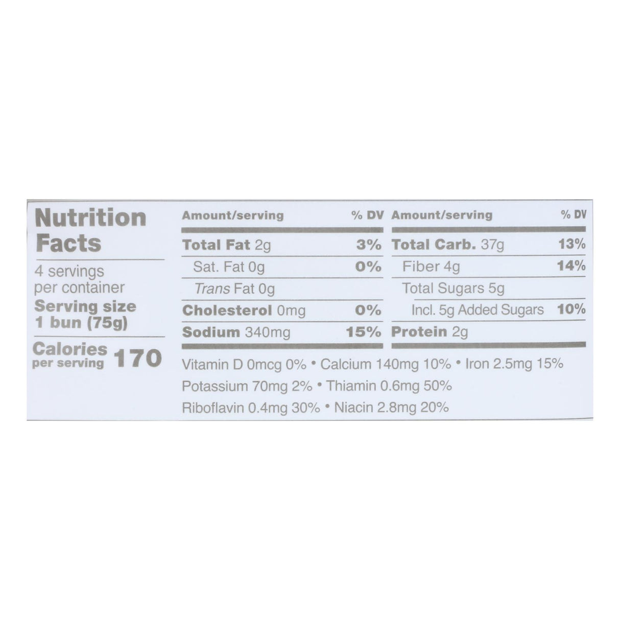 Schar Gluten Free Hamburger Buns (4-Pack, 10.6 Oz Each) - Cozy Farm