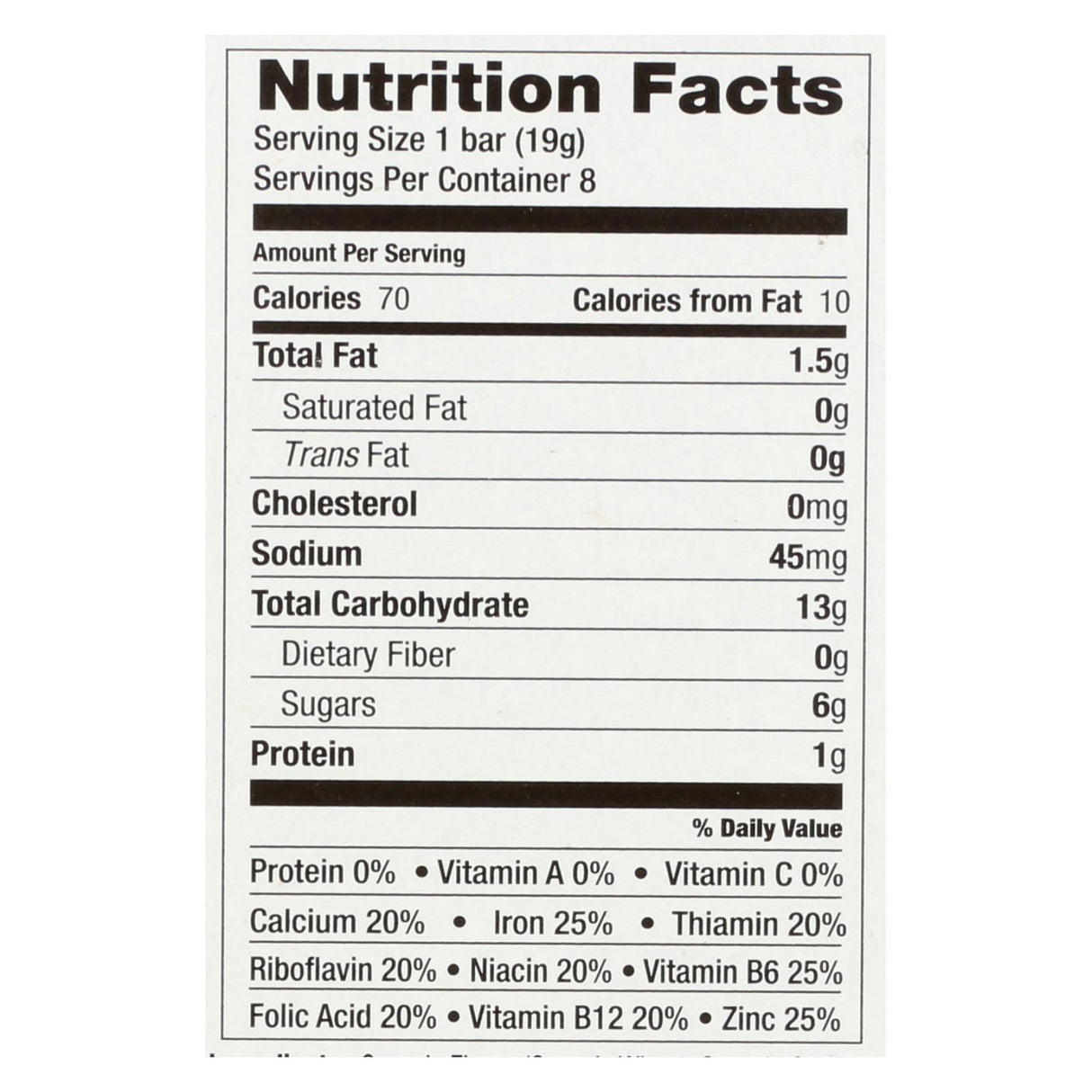 Earth's Best Sunny Days Apple Bars 4.69 Oz Pack of 6 - Cozy Farm