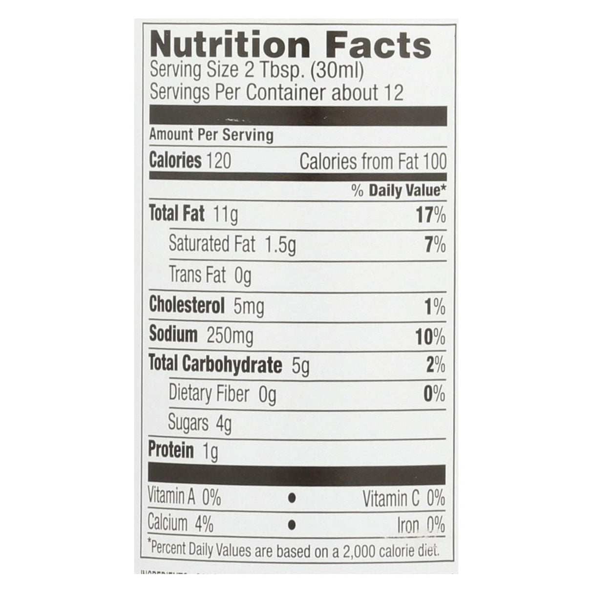 Brianna's Salad Dressing - Creamy Blue Cheese , 6 x 12 Fl Oz - Cozy Farm