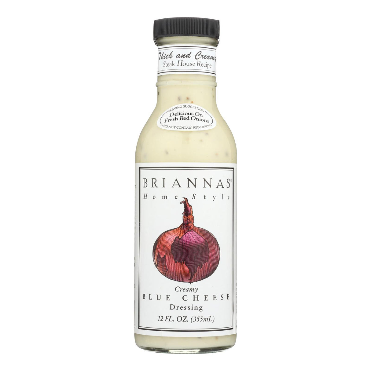 Brianna's Salad Dressing - Creamy Blue Cheese , 6 x 12 Fl Oz - Cozy Farm