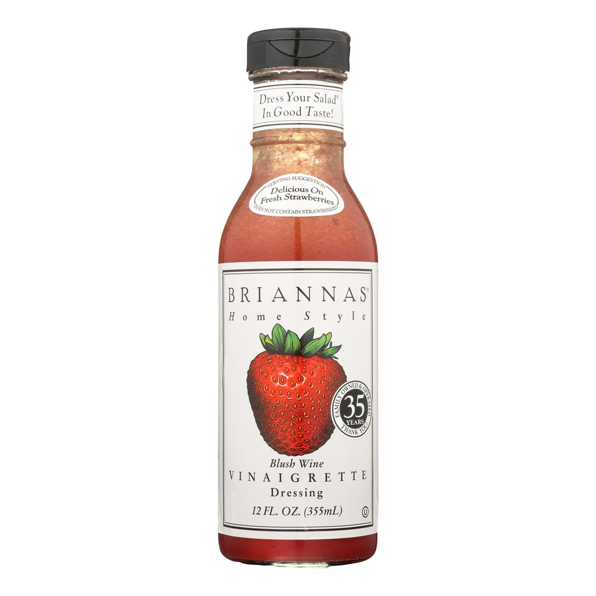 Brianna's Blush Wine Vinaigrette Salad Dressing (6 x 12 Fl Oz) - Cozy Farm