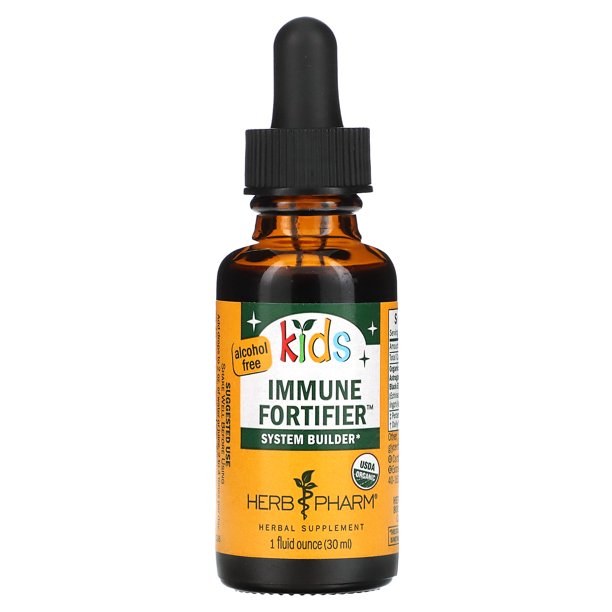 Herb Pharm Kids Immune Fort - Liquid Herbal Extract for Daily Immune Support - 1 oz - Cozy Farm
