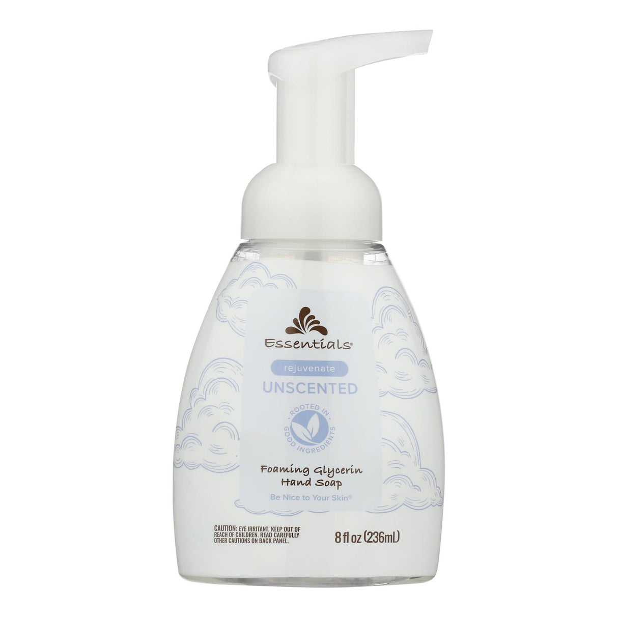 Essentials Foaming Hand Soap - Unscented, Gentle on Hands - 8 Fl. Oz. - Cozy Farm