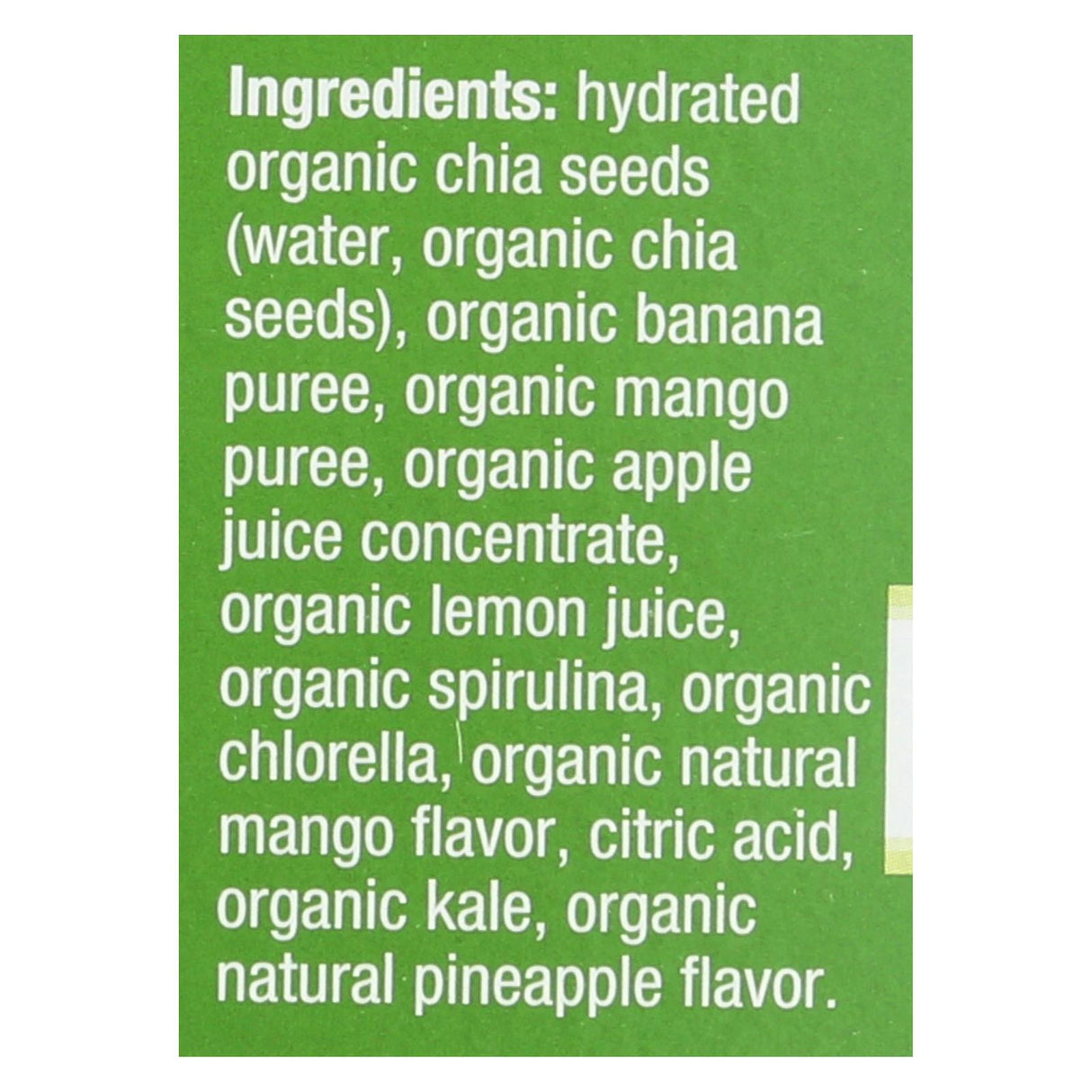 Mamma Chia Green Magic Vitality Squeeze Snack Pack of 6 - 3.5 oz. Each - Cozy Farm