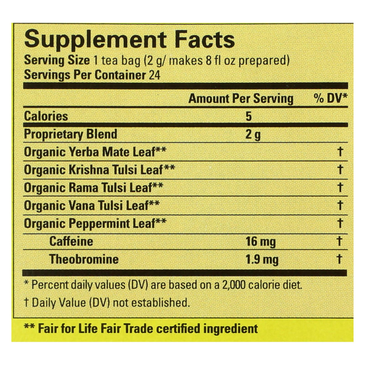 Ecoteas Holy Mate! Premium Energy Tea Bags (6 Pack) - 24 Total Tea Bags - Cozy Farm