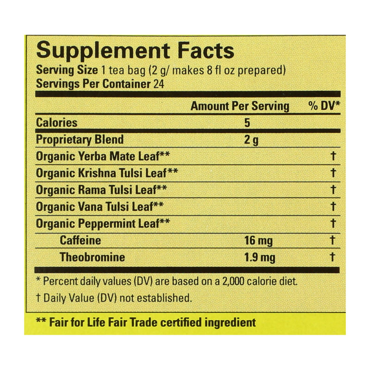 Ecoteas Holy Mate! Premium Energy Tea Bags (6 Pack) - 24 Total Tea Bags - Cozy Farm