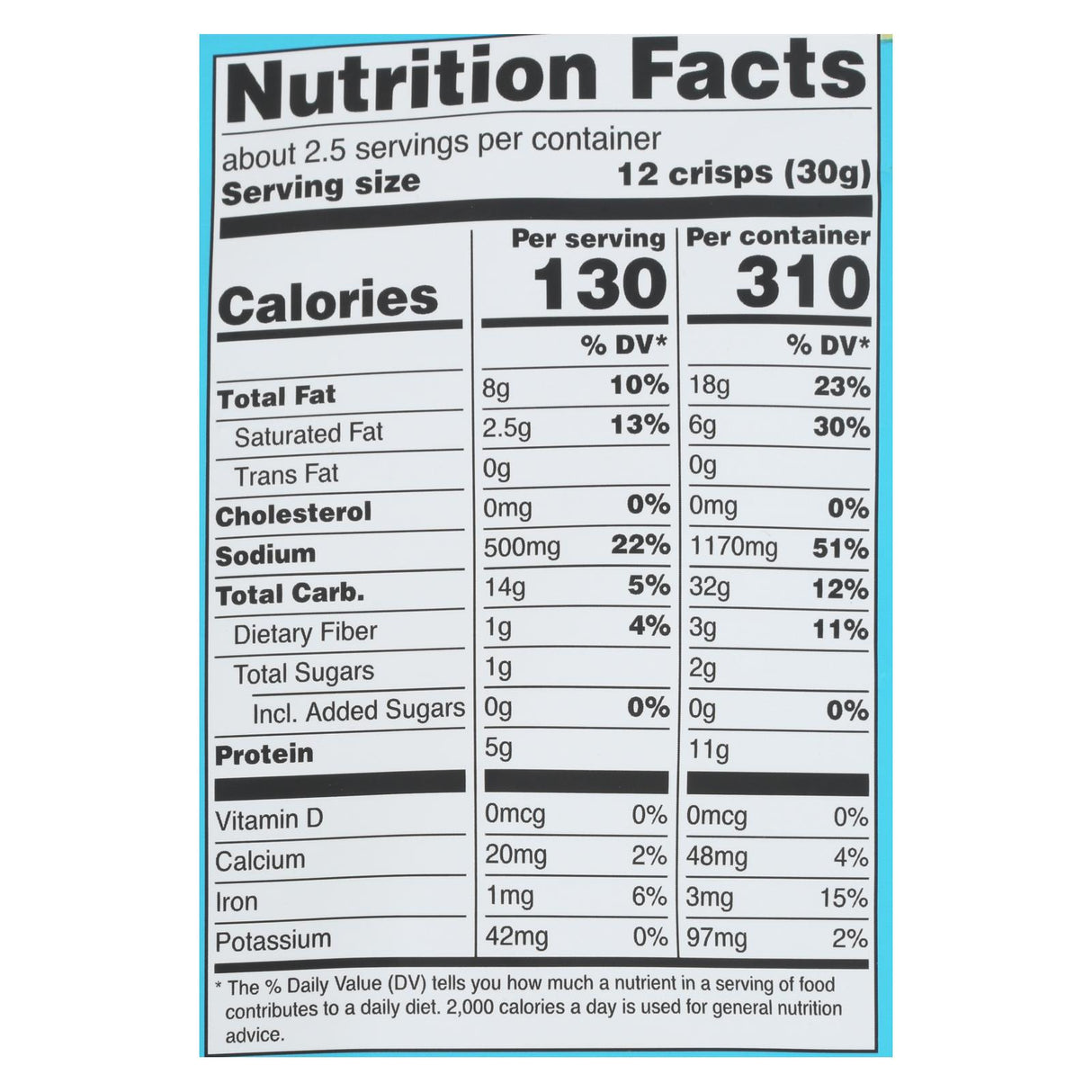 Hippie Snacks Cauliflower Crspz: 2.5 Oz Ranch Baked Cauliflower Crackers (Pack of 8) - Cozy Farm