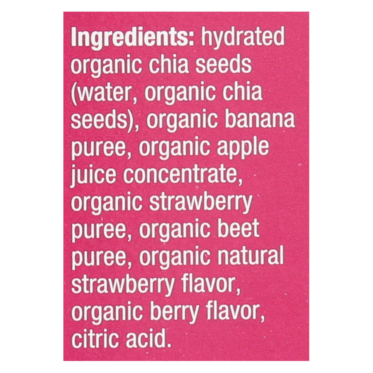 Mamma Chia Organic Vitality Snack Squeeze - Strawberry Banana 3.5 Oz, Pack of 6 - Cozy Farm