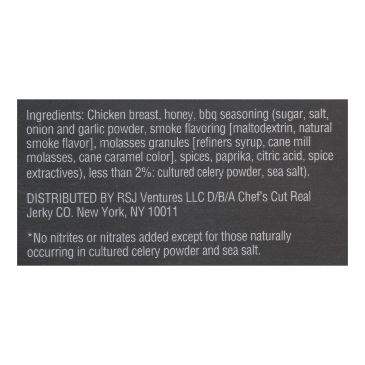 Chef's Cut Jerky - Real Chicken Kentucky Honey BBQ (Pack of 8 - 2.5 Oz) - Cozy Farm