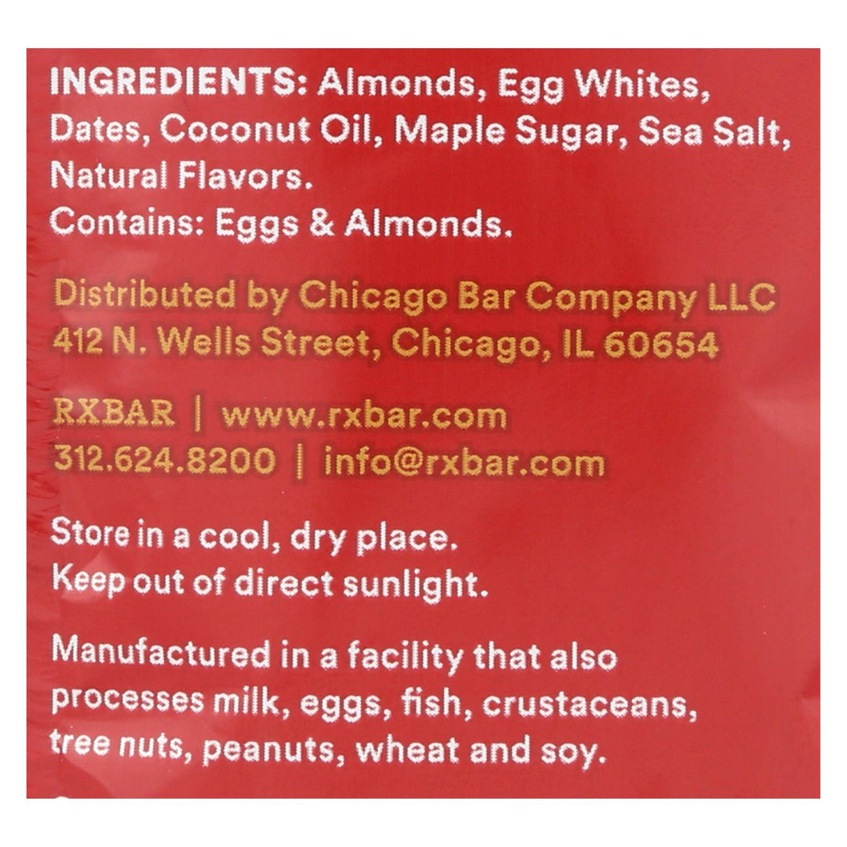 RXBAR (Pack of 10) Nut Butter Maple Almond - 1.13oz - Cozy Farm
