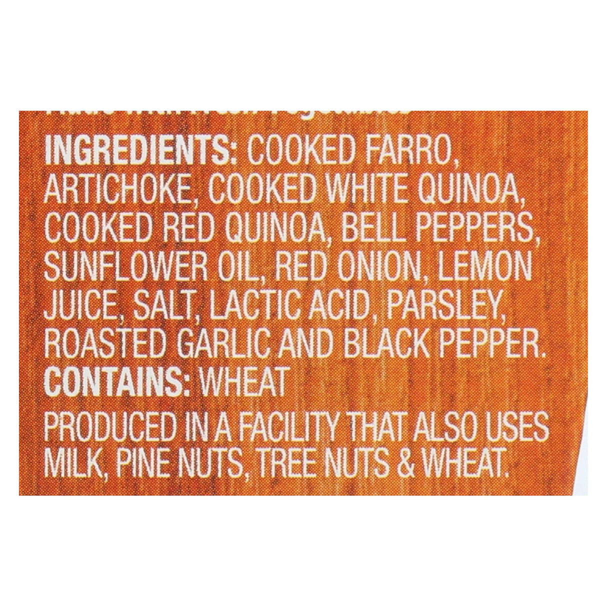 Cucina And Amore Farro Artichoke Lemon Garlic - 7.9 Oz (Pack of 6) - Cozy Farm