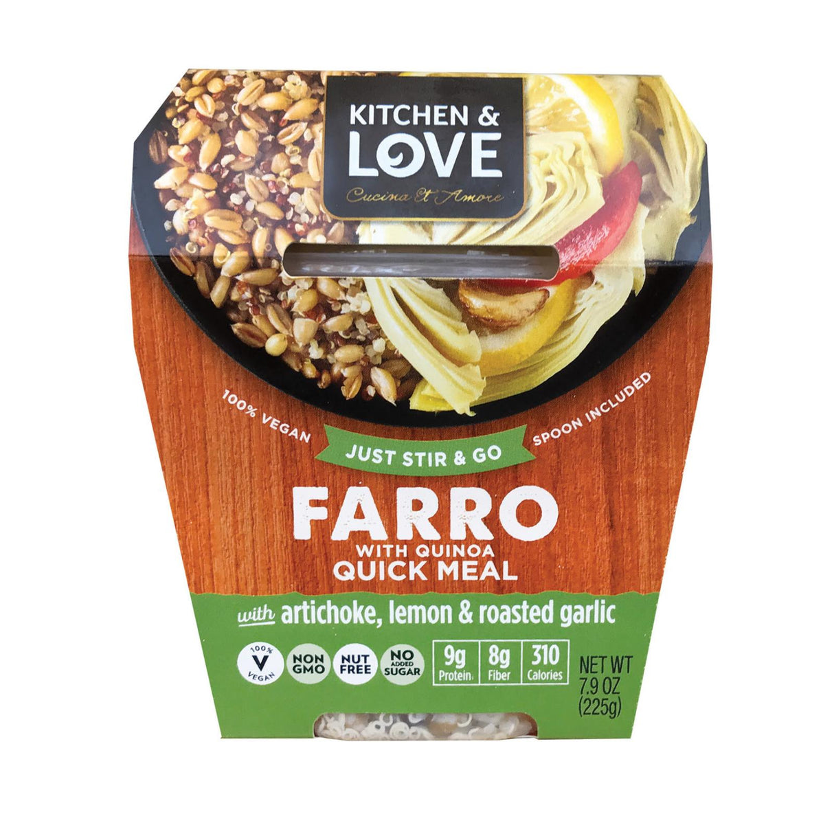 Cucina And Amore Farro Artichoke Lemon Garlic - 7.9 Oz (Pack of 6) - Cozy Farm