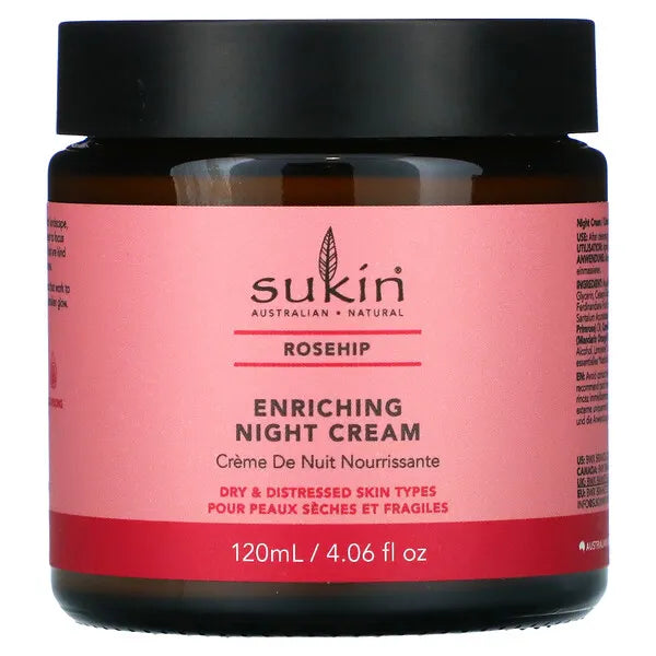 Sukin Night Cream - Pure & Calming Hydration - For Sensitive Skin - 4.06 Fl Oz - Cozy Farm 