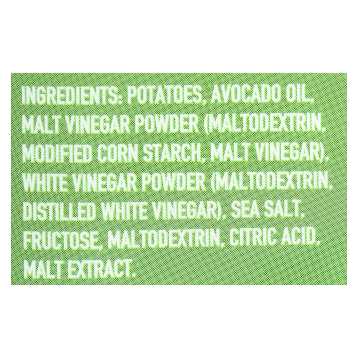 Boulder Canyon Kettle Chips Malt Vinegar and Sea Salt, 5.25 Oz. (Pack of 12) - Cozy Farm