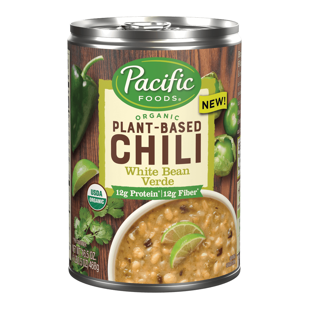 Pacific Foods White Bean Verde Chili (Pack of 12 - 16.5 Oz.) - Cozy Farm