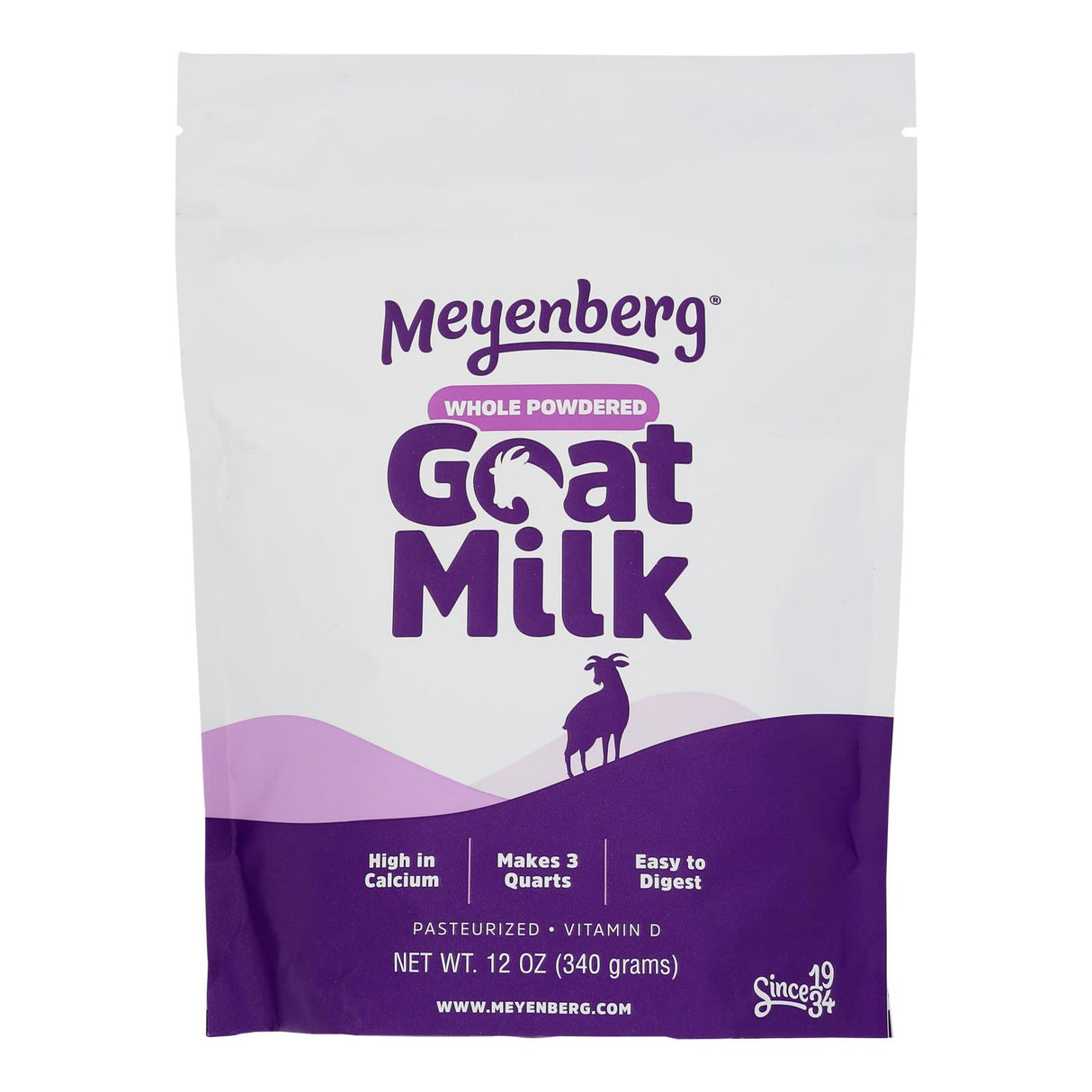 Meyenberg Goat Milk Whole Powdered - Case of 6 - 12oz - Cozy Farm