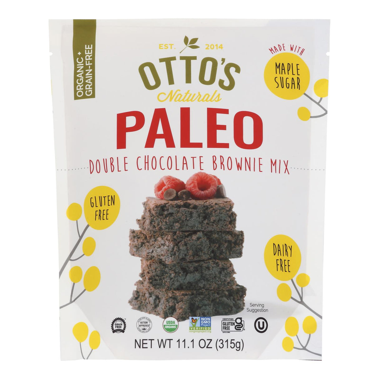 Otto's Naturals Paleo Double Chocolate Brni Mx - 11.1 Oz - Case of 6 - Cozy Farm