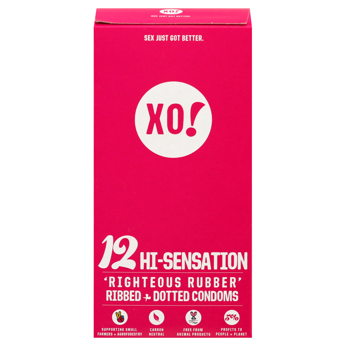 Xo! Hi-Sensation Condoms - 8 to 12 Ct Case - Cozy Farm