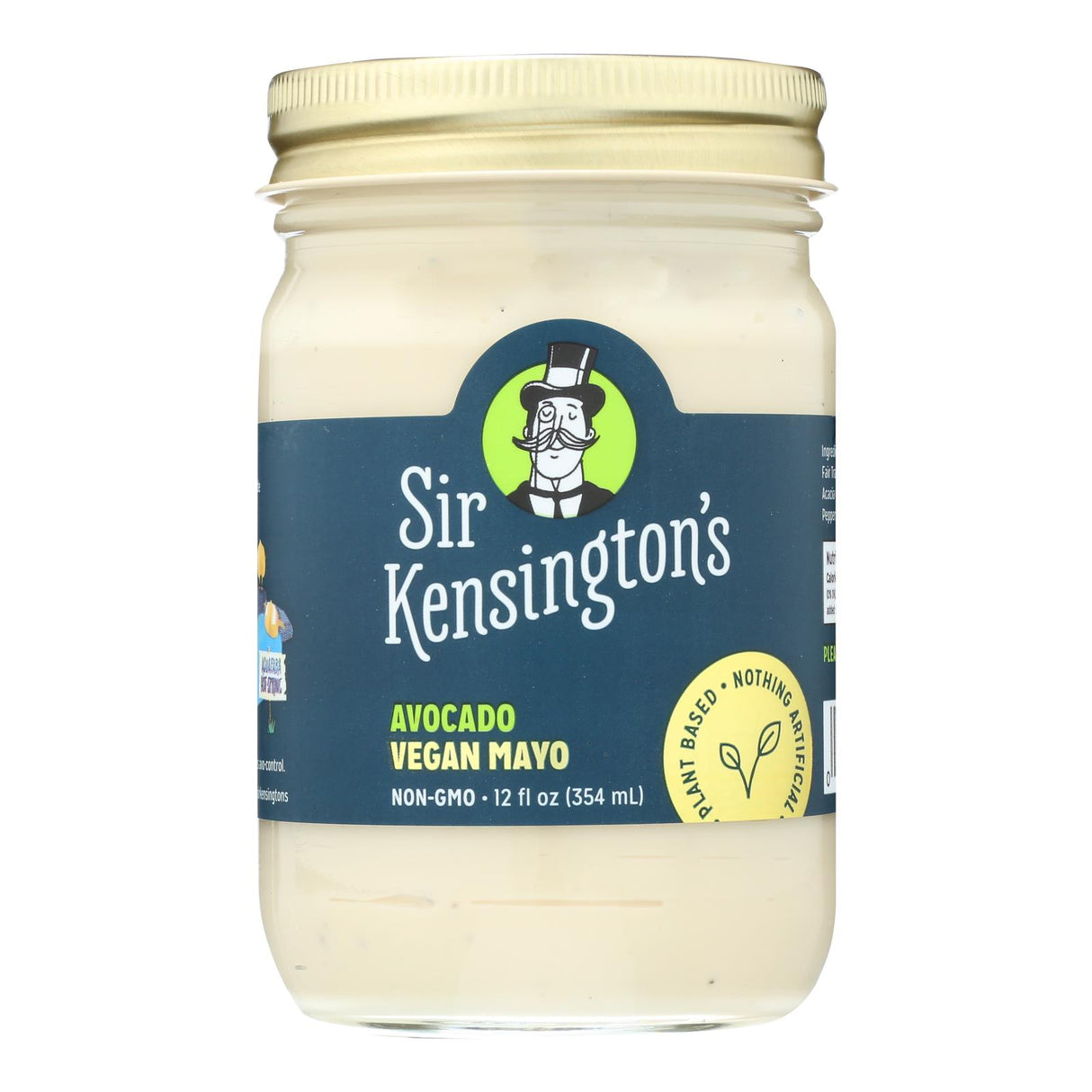 Sir Kensington's Avocado Vegan Mayonnaise - Case of 6 (12 Fl. Oz. Bottles) - Cozy Farm