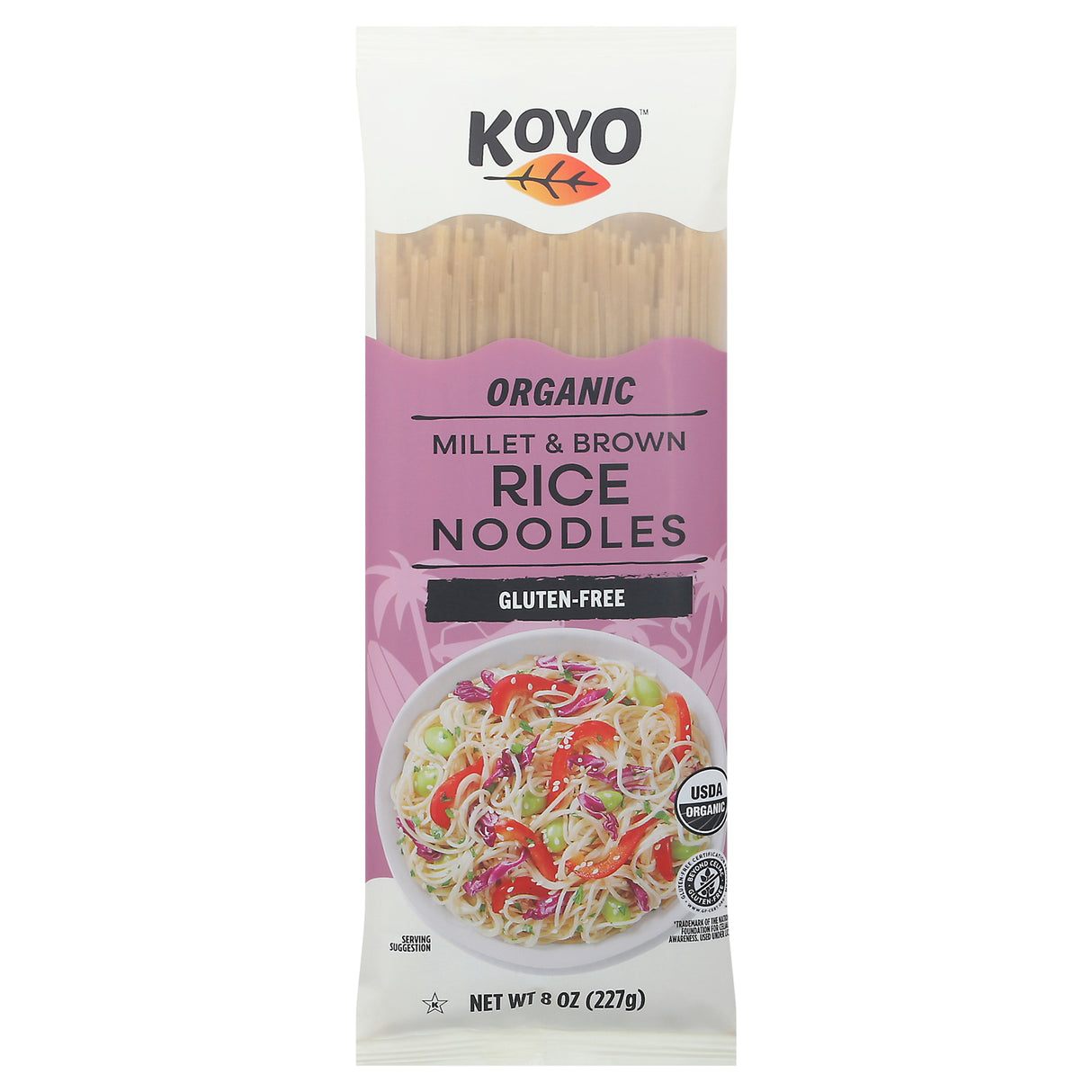 Koyo Milt Brown Rice Noodles, 8 Oz Pack of 12 - Cozy Farm
