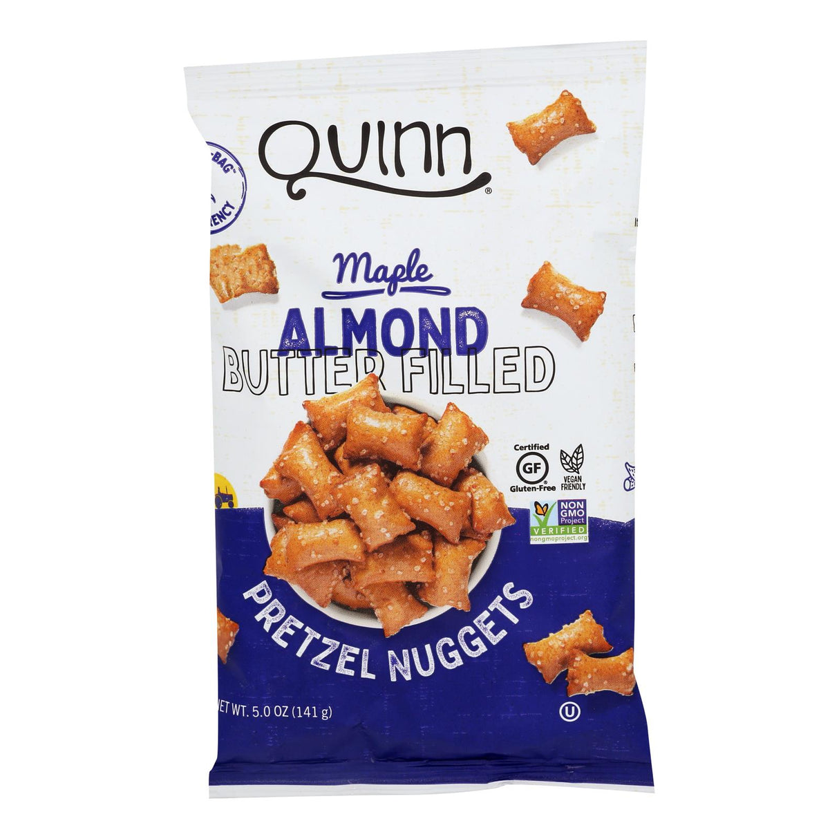 Quinn Maple Almond Filled Pretzels - 8-5oz Box - Cozy Farm