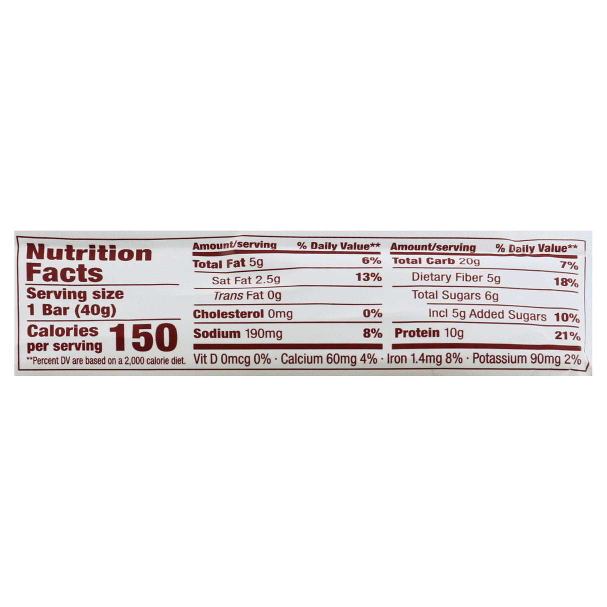 Think! Protein Bar, Chocolate Chip, 1.41 Oz Bar (Pack of 10) - Cozy Farm