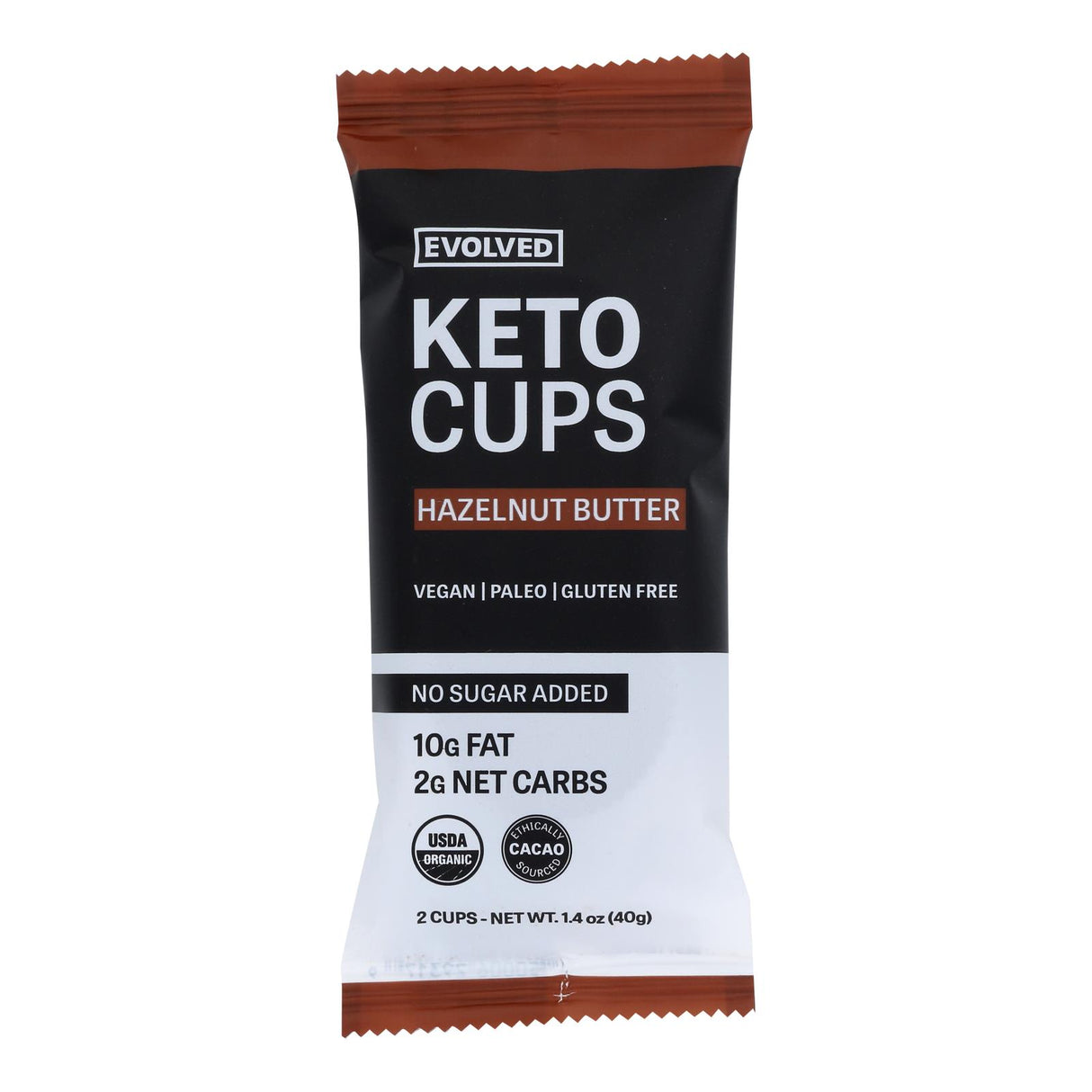 Evolved - Keto Cups Hazelnut 2pk - Case Of 9-1.41 Oz - Cozy Farm