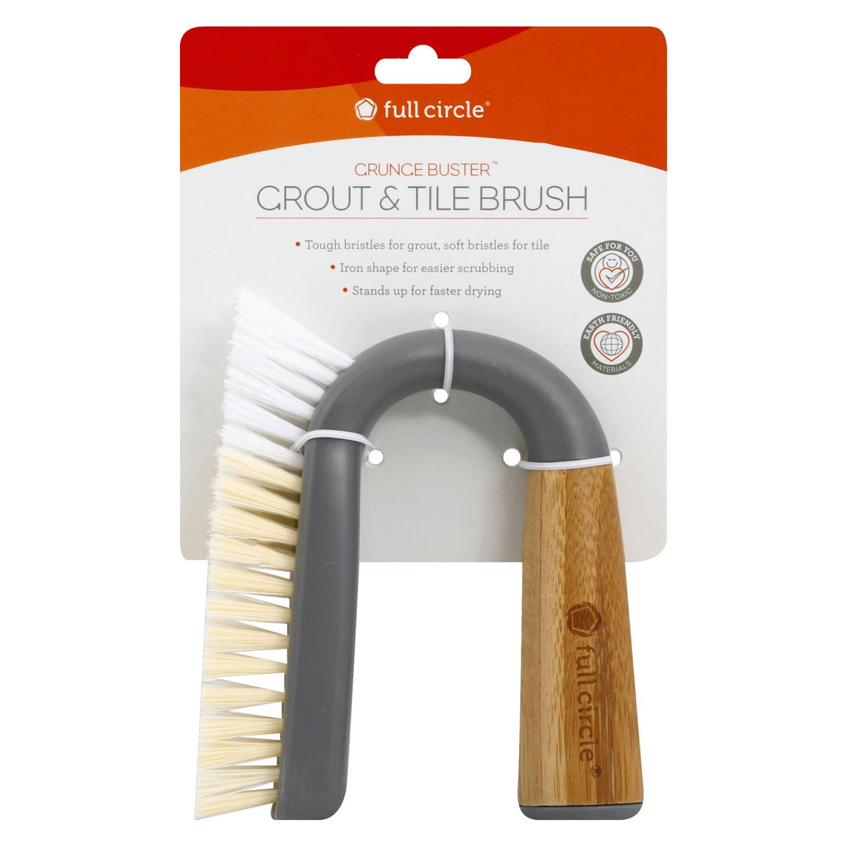 Full Circle Home Brush Grout & Tile Cleaner Grey - 6 Count - Cozy Farm