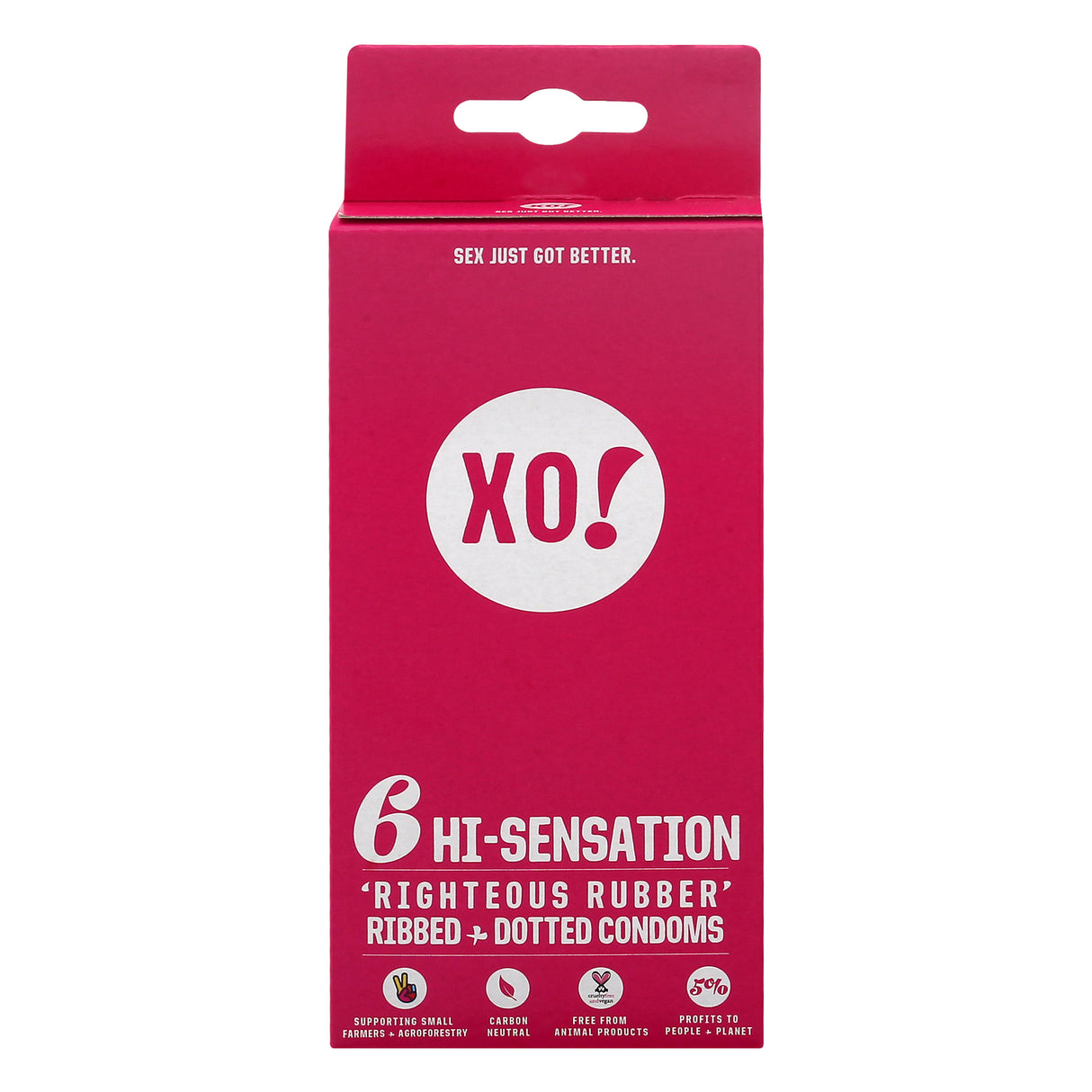 Xo! Condoms Hi-sensations 6 Count - Case of 8 - Cozy Farm