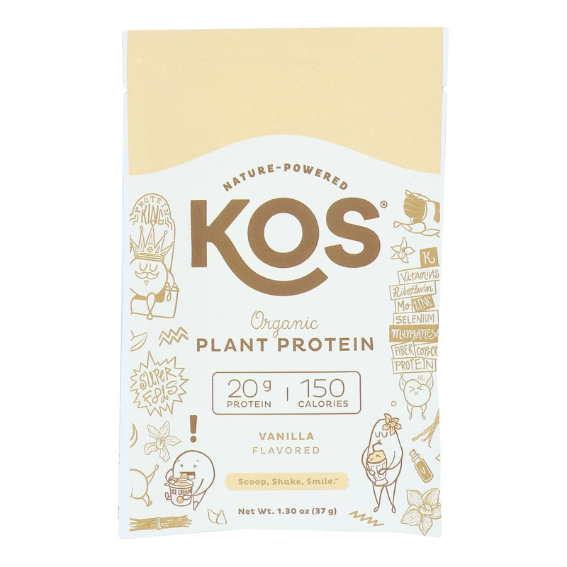 Kos Vanilla Protein Powder 1.30 Oz Single-Serve - Case of 12 - Cozy Farm 