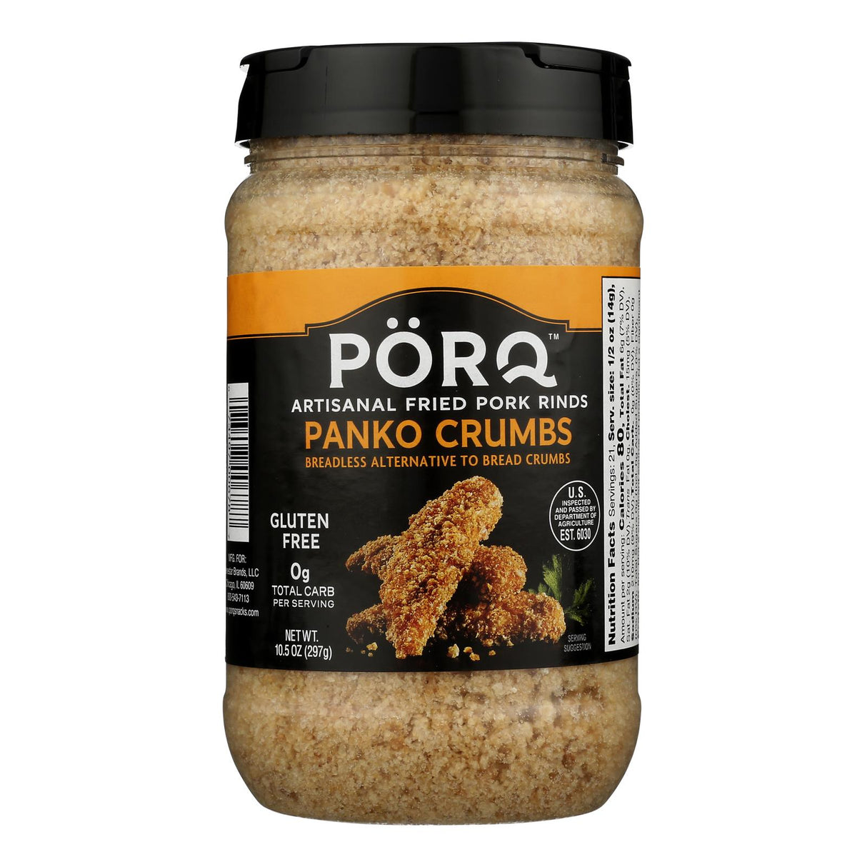 Porq 10.5 Oz Premium Panko Breadless Crumbs (Case of 6) - Cozy Farm