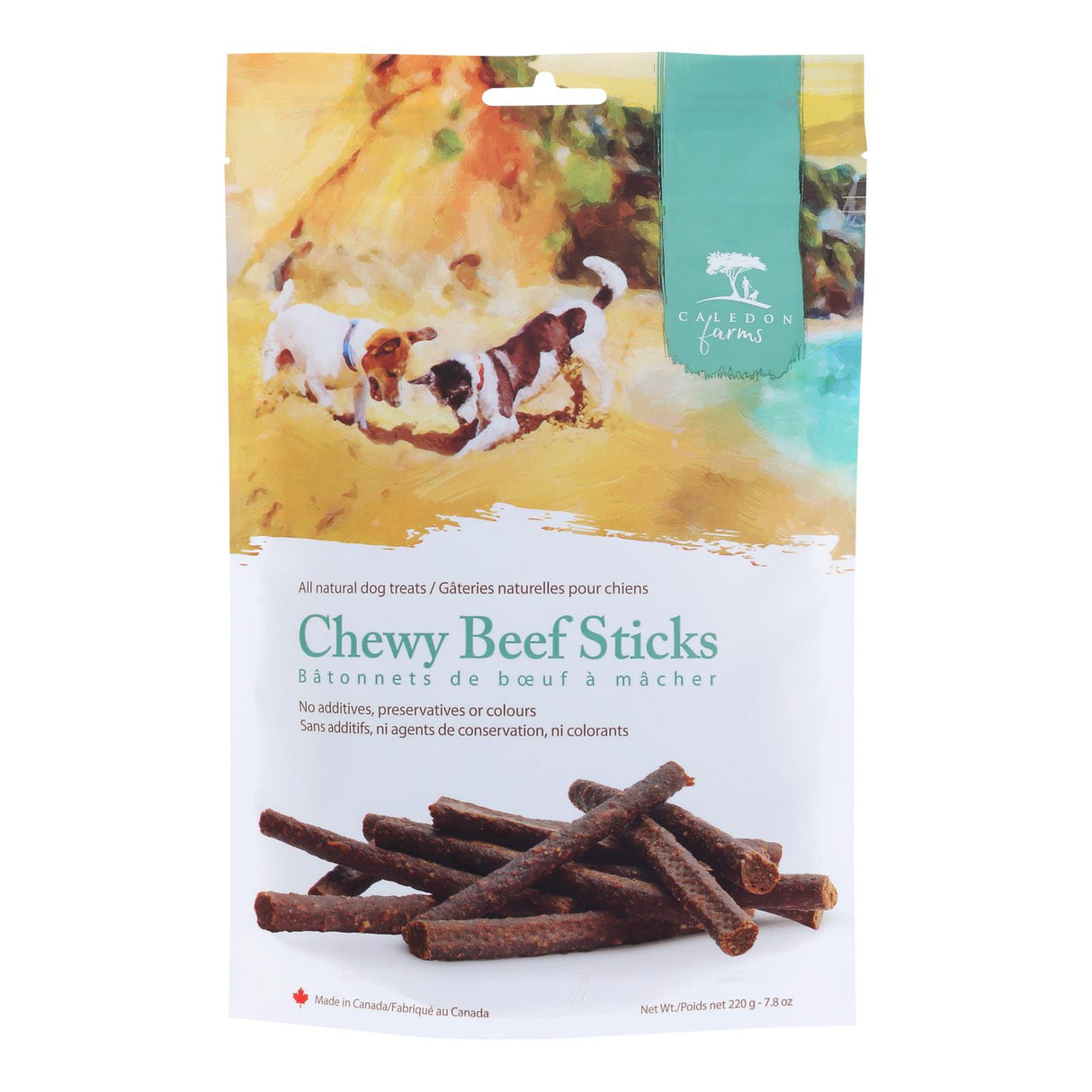 Caledon Farms Beef Stick Dog Treats - 7.8 Oz Case of 4 - Cozy Farm