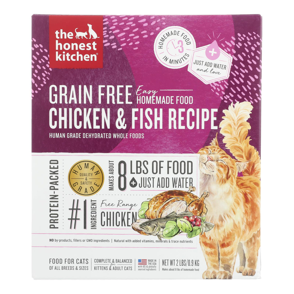 The Honest Kitchen - Cat Fd Green Fr Dhyd Chk Wf - Case Of 6-2 Lb - Cozy Farm