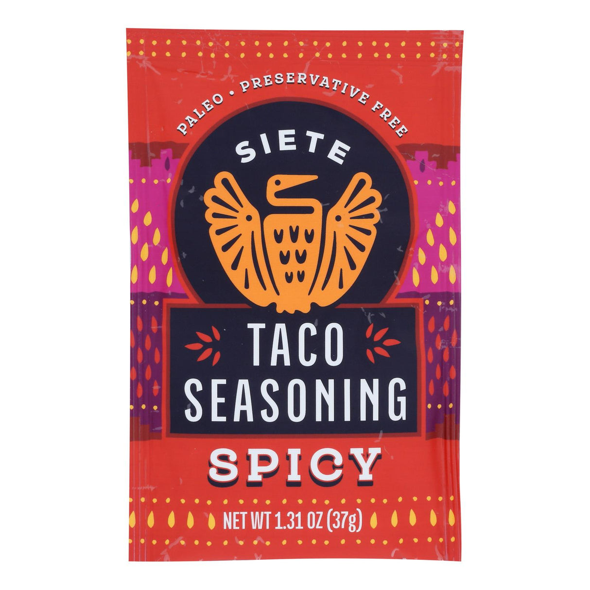 Siete Taco Seasoning - Spicy, 1.31 Oz, Case of 12 - Cozy Farm