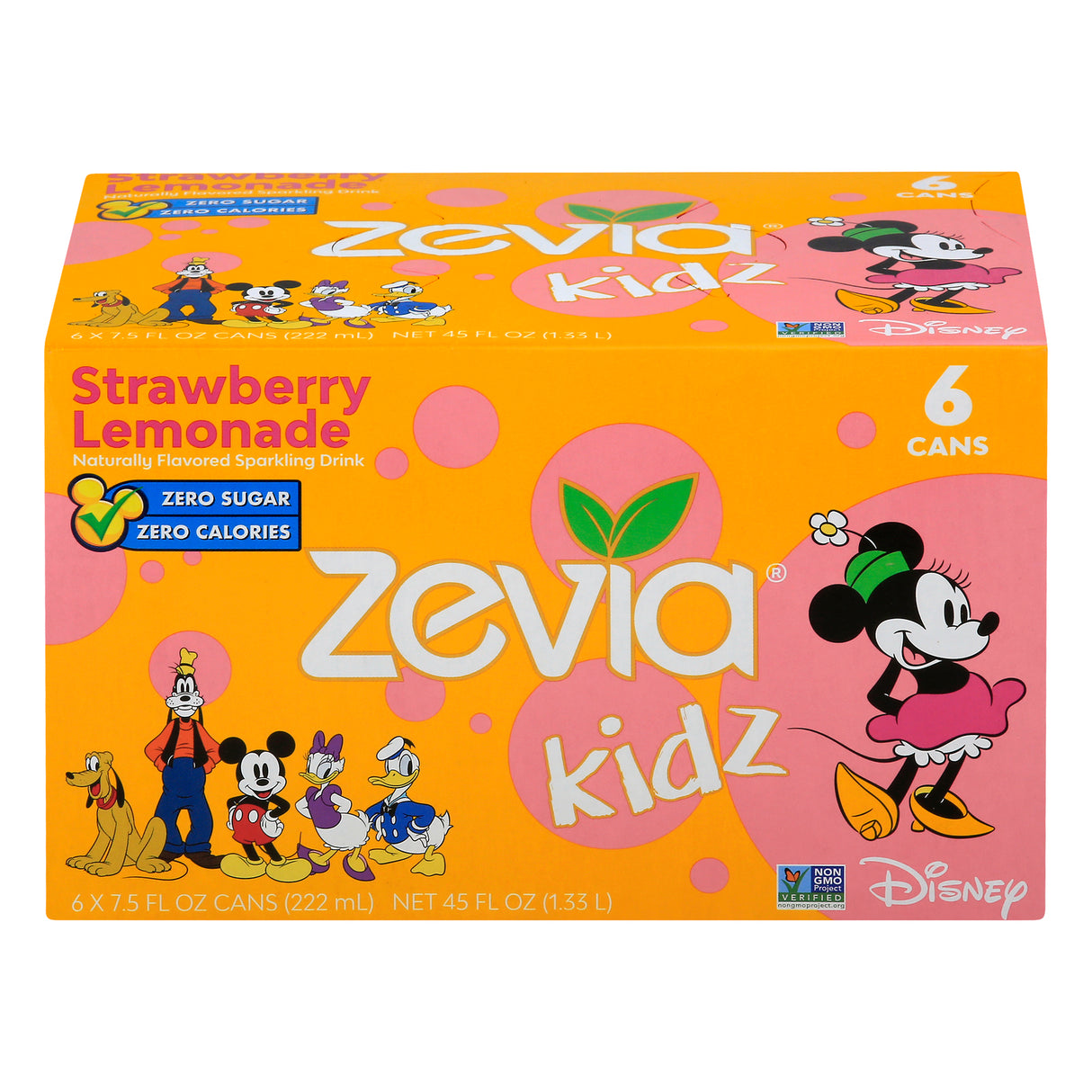 Zevia Kidz Natural Strawberry Lemonade Sparkling Water (4 x 6/7.5 Fl Oz) - Cozy Farm