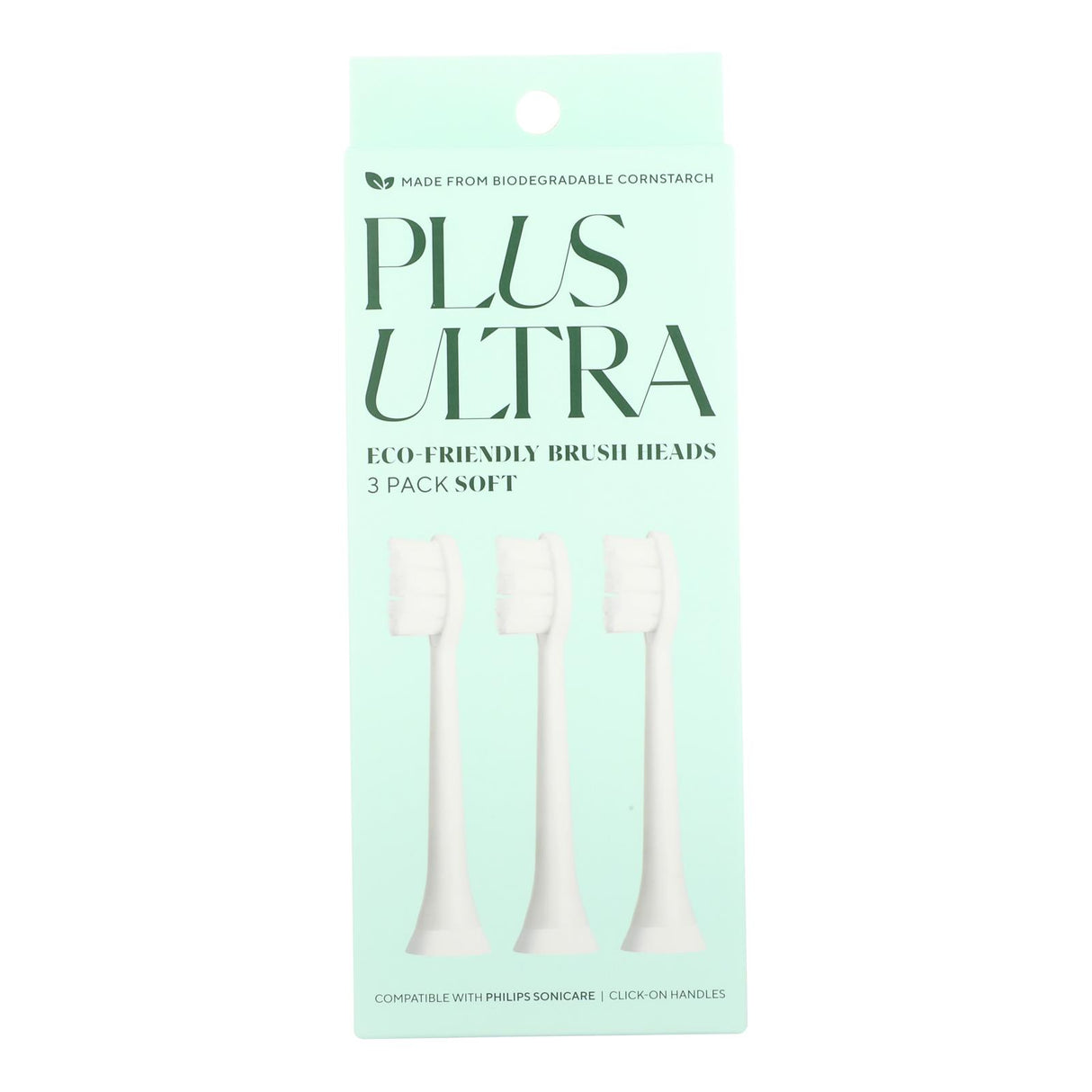 Plus Ultra Tbrush Heads Echo 3pk - Case of 4 - 3 Ct - Cozy Farm