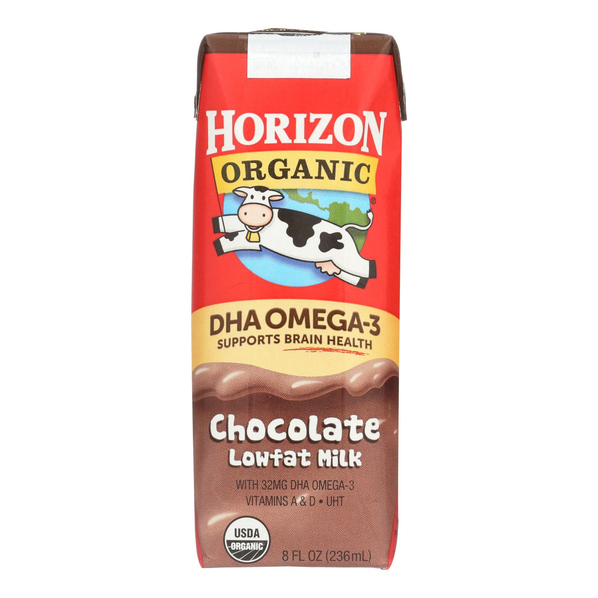 Horizon Organic 1% DHA Milk Chocolate Aseptic 8 oz. (Pack of 12) - Cozy Farm