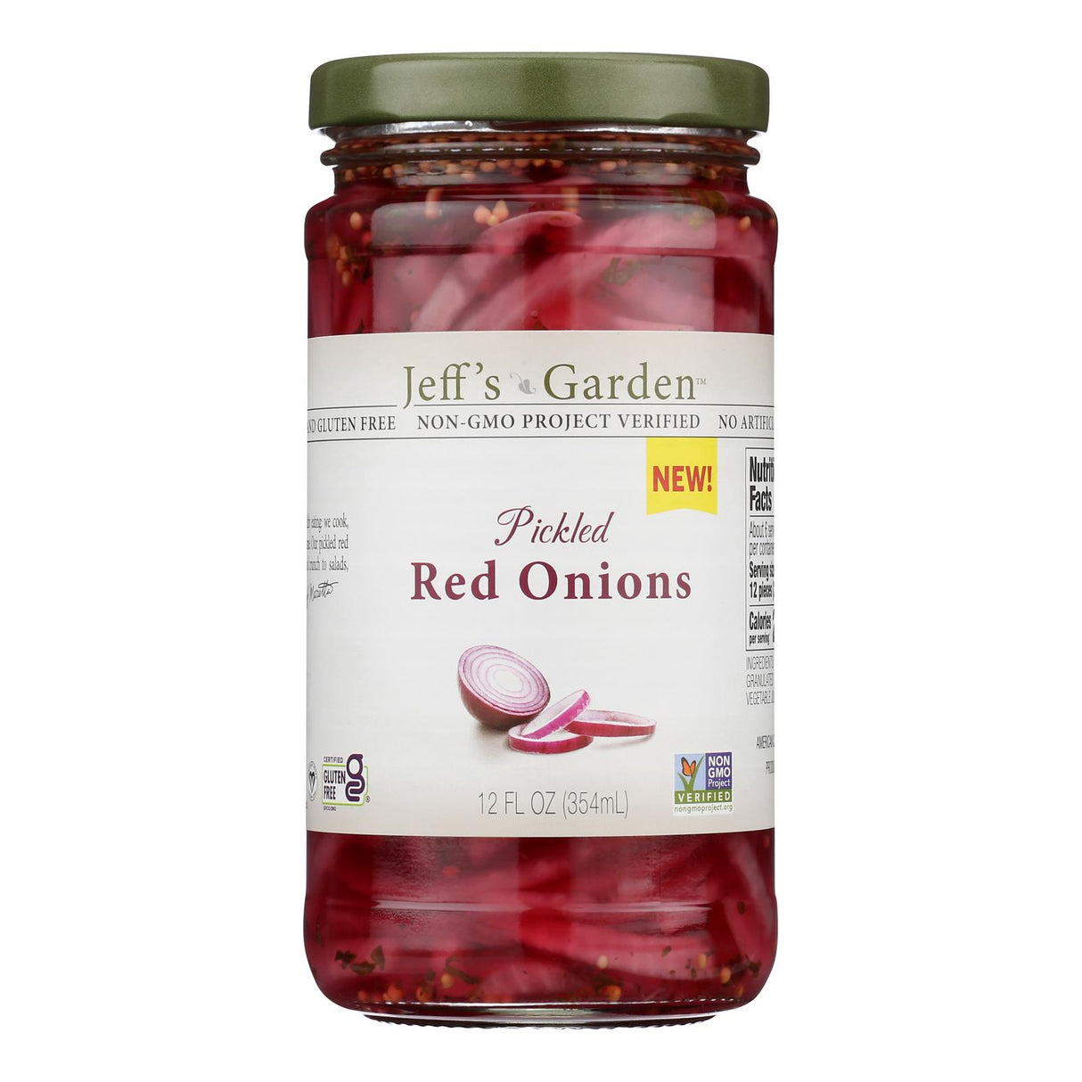 Jeff's Garden Pickled Red Onions - 6 to 12 FZ - Case of 6 - Cozy Farm
